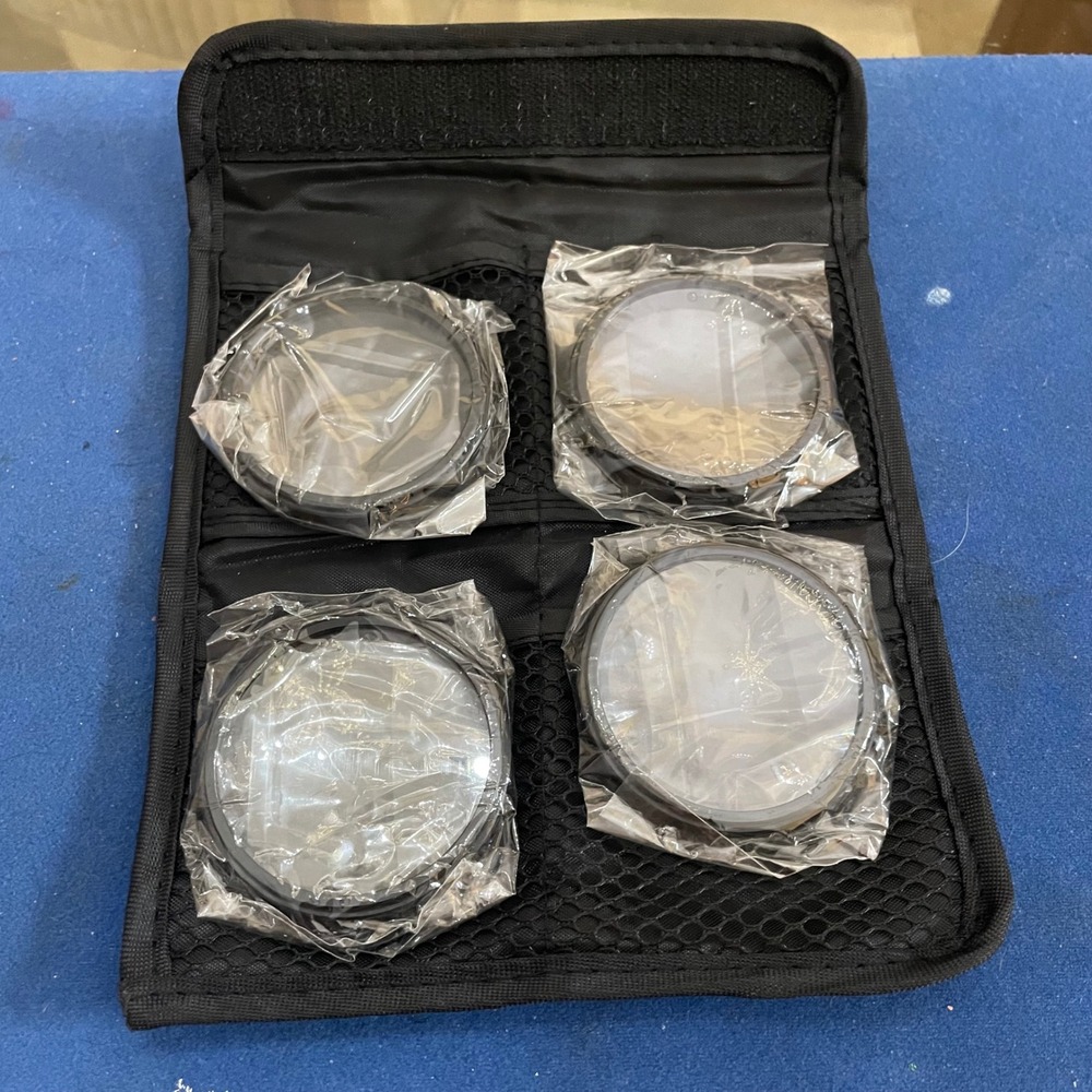 Xit 58mm Close Up Macro Filter Set +1 +2 +4 +10 Diopter with Case